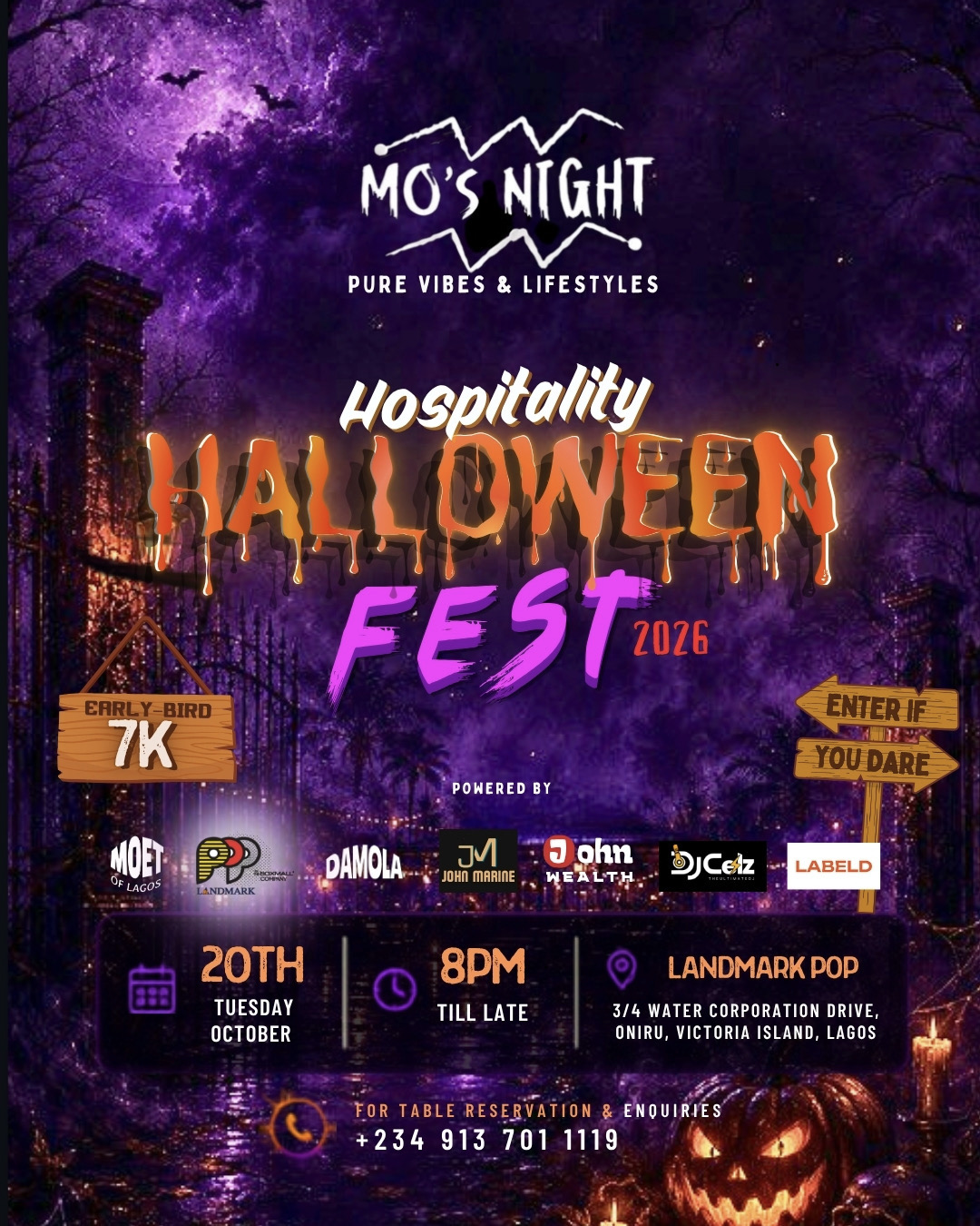 Mo’s Night Presents; Hospitality Halloween Night